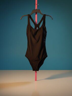 Speedo 1 - Piece Bathing Racerback Suit - Black Size 16 New w/out tags